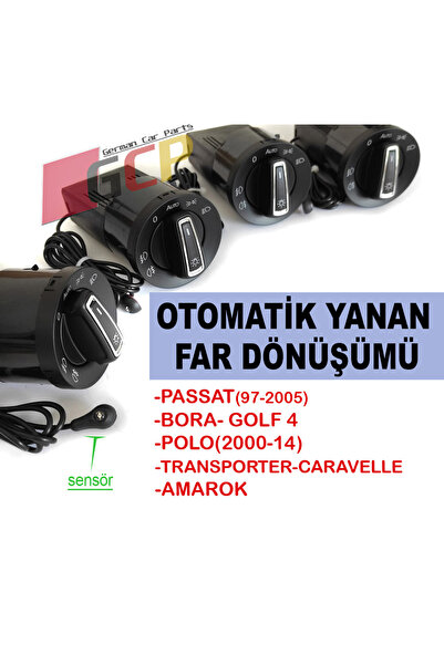 ErciyasOTO VW Otomatik Sensörlü Far Anahtarı Passat B5 Golf 4 Bora Polo T5