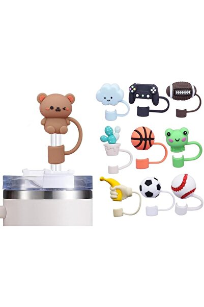 Generic أغطية ماصة سيليكون 10 مم صحية ومتينة وقابلة لإعادة الاستخدام من ACVIV