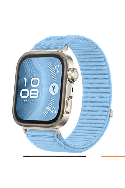 LEWUFOR Huawei Watch Fit 3 / Fit 4 / Fit 4 Pro Uyumlu Hasır Örgü Spor Lansman...