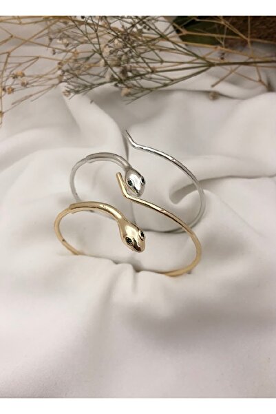 Mia Paslanmaz çelik yılan detaylı kelepçe