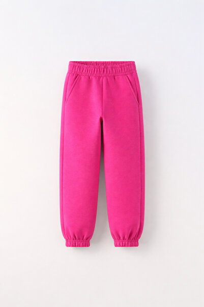 fasardi Unisex Children's Basic Sweatpants 3 Thread Non-Sharandon Fabric Elas...