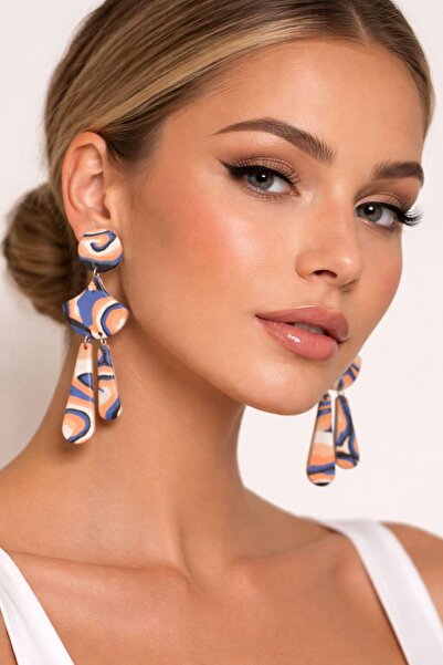 EPAksesuar ÇOK RENKLİ SALLANTILI ÖZEL TASARIM EL YAPIMI KÜPE