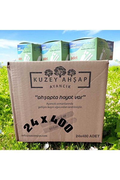 Kuzey Ahşap Ayancık Kuzey Ahşap Karıştırıcı 9600 Adet Çay Kahve Karıştırma Çubuğu Tahta Karıştırıcı Tahta Kaşık