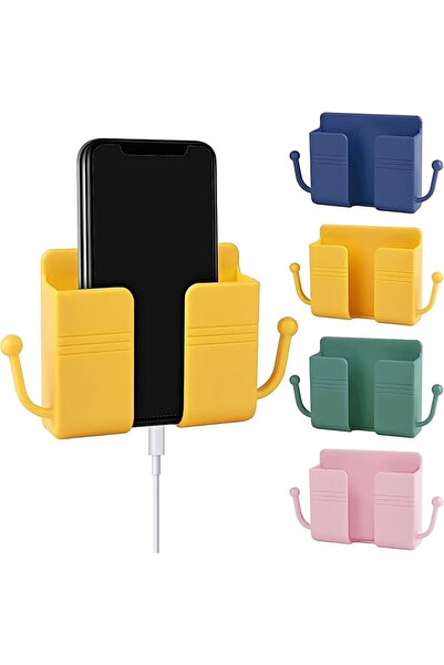 Generic Wall Mount Phone Holder Phone Stand . Multi Purpose Phone Charging Do...