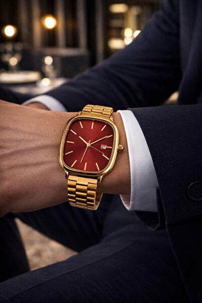 LOOQ Steel Band Men's Wristwatch with Calendar