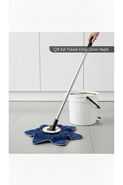 siriustex Mop Ucu – Mega Boy Yuvarlak Paspas Yedek Ucu | Çizmez & Sessiz Temi...