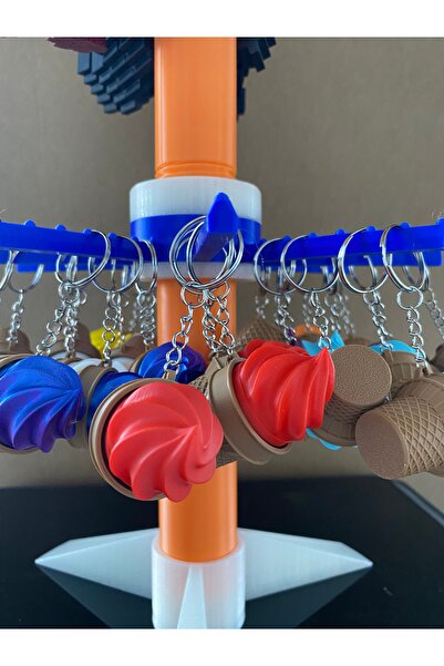 librescraft 3D Stress Relief Click Ice Cream Keychain