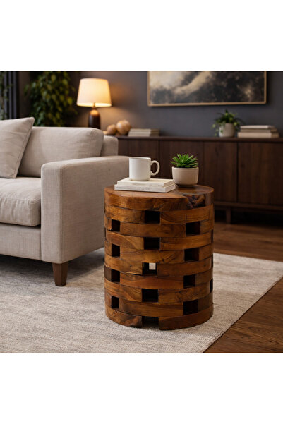 Alqaryah Alkhasbiah Trading Company Luxury Serving Table with a Heritage Touc...