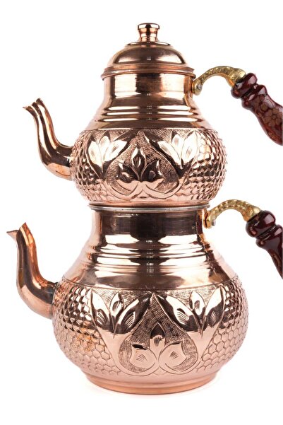 Zinnun Copper Tulip Teapot