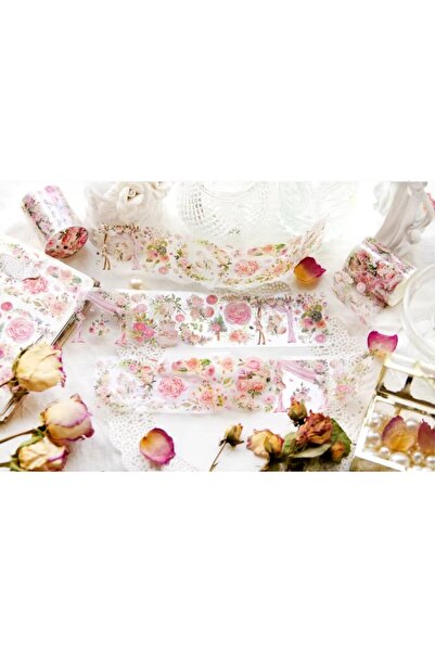 SF SCRAPBOOK KIRTASİYE Bandă adezivă Washi pentru jurnal/scrapbook, rolă de a...