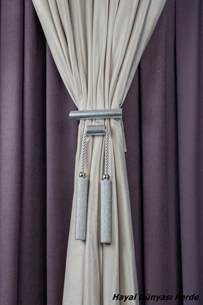 Hayal Dünyası Orta Bağlama Özel Yapım İp Sargı Perde Bağı Braçol Perde Aksesuarı