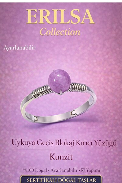 Erilsa Certified Sleep Transition Blockage Breaker Ring – Kunzite Adjustable ...