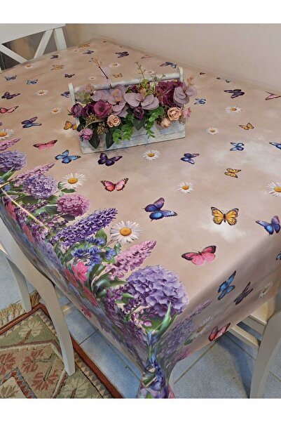 Başak Ev Tekstili Fiber Pvc Tablecloth – Modern, Durable, Wipeable, and Styli...