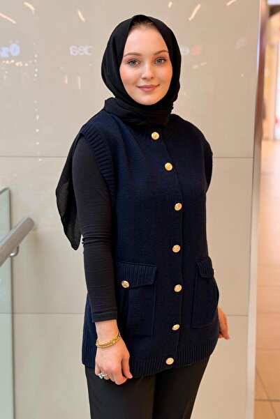 Mahal В'язаний светр з ґудзиками та кишенями