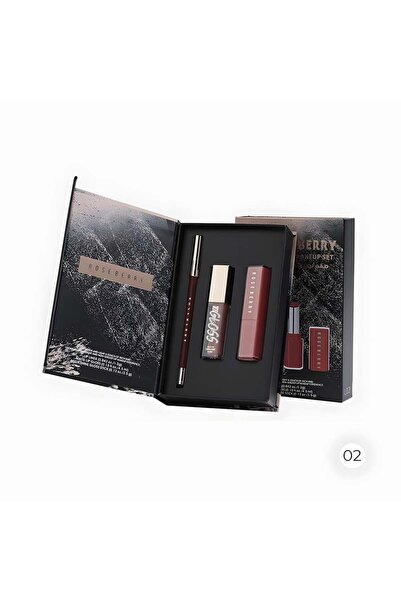 ROSE BERRYY Royal Lip Kit 02: Liner, Lipstick, and Lip Gloss in 3 touches tha...