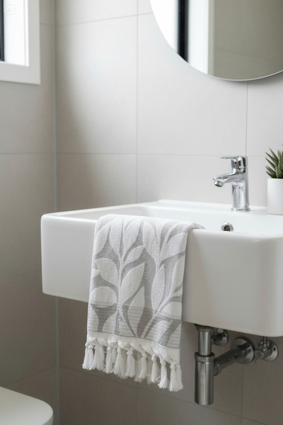 serelya منشفة يد من قطعتين - 50×90 سم، 250 جرام، 100% قطن