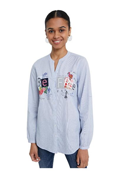 Desigual Desigual Shirt, Blue, 20SWCW56