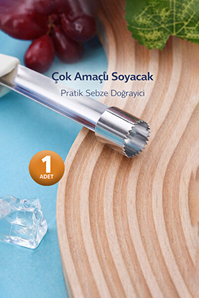 KCA HOME Çok Amaçlı Oyma Aparatı, Sebze Oyucu, Çelik Rende Oyucu, Pratik Sebz...