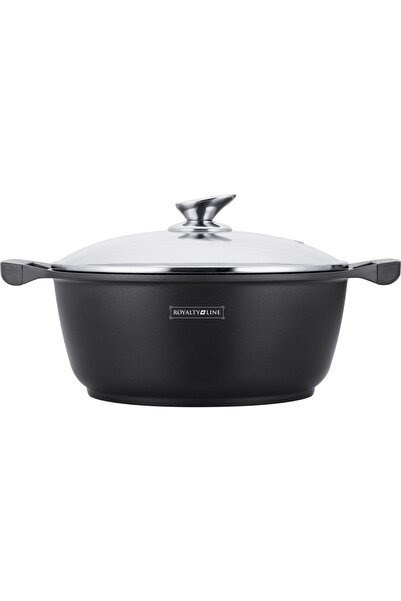 Royalty Line Αντικολλητική μαρμάρινη κατσαρόλα με καπάκι 4,8L, 26 cm – BS26M,...