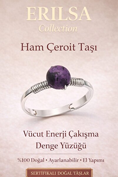 Erilsa Certified Body Energy Clashing Balance Ring – Raw Chalcopyrite Adjuste...