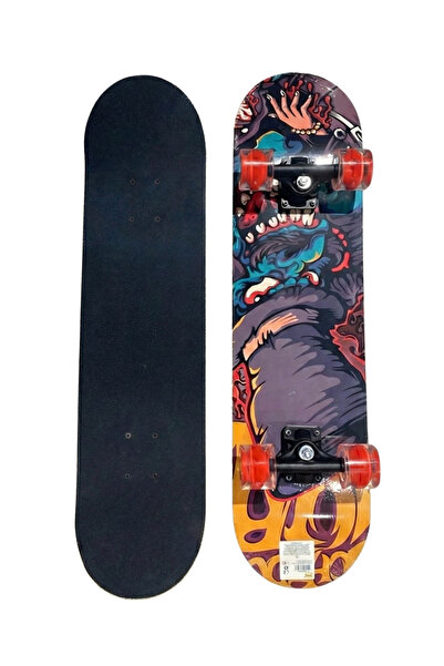 DÜŞLER OYUNCAK DÜNYASI Üstü Zımparalı Silikon Tekerli Işıklı Kaykay Büyük Boy...