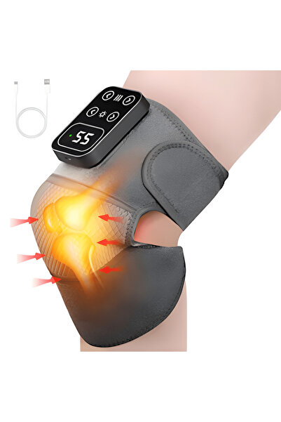 Teno Συσκευή μασάζ γονάτου 3 σε 1 ®, 5 ρυθμίσεις θερμότητας, 3 λειτουργίες μα...