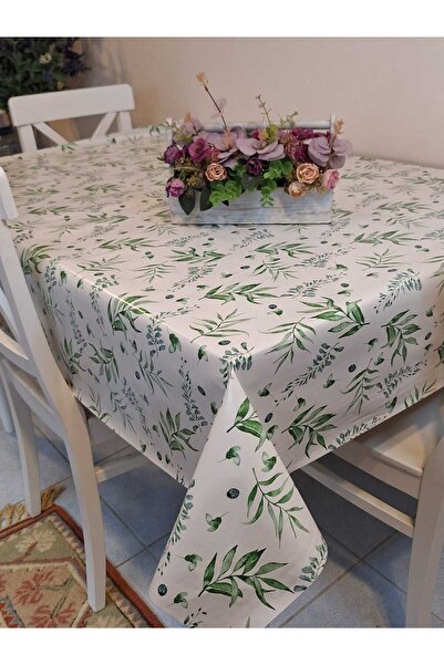 Başak Ev Tekstili Fiber Pvc Tablecloth – Modern, Durable, Wipeable, and Styli...