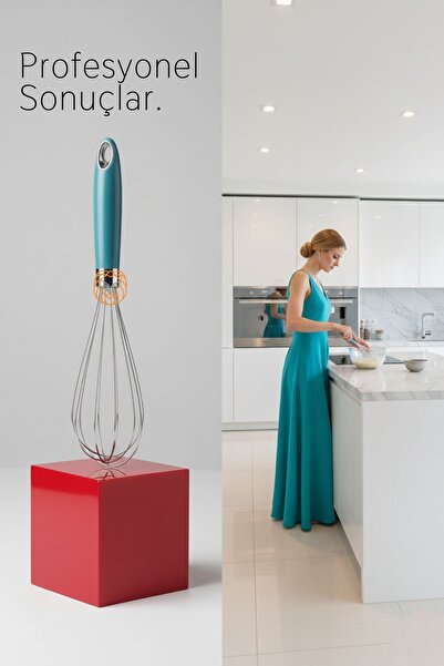 Transformacion Professional Stainless Steel Whisk, Ergonomic Kitchen Mixer 28...