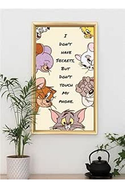 Generic Wall Art Frame - I Don't Have Secret But Don't Touch My Phone