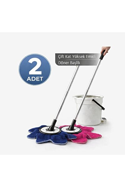 siriustex Mop Ucu – Mega Boy Yuvarlak Paspas Yedek Ucu | Çizmez & Sessiz Temi...