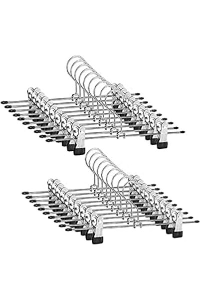 Generic AMKUFO Metal Clothes Hangers for Pants and Skirts - Space Saving with...