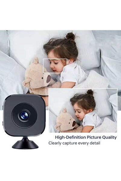 Hesapli Alisveris HD Mini WİFİ Kamera Güvenlik Kamera (Uzaktan İzleme - Hafıza Kart Kayıt)