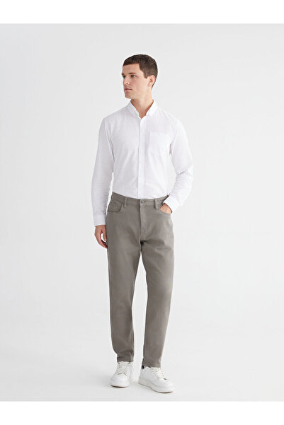 LC Waikiki Khaki Slim Fit Gabardine Men's Chino Trousers from Guliis Store