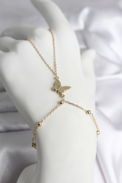 lowell home 316L Steel Gold Color Butterfly Model Women's Watch