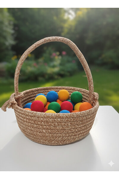 ENA Hasır sepet, şekerlik, sunum, kına mevlüt nikah sepeti, çok amaçlı sepet