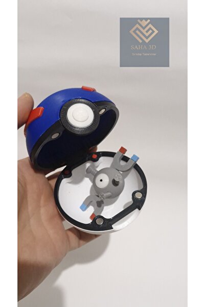 saha3d sıradışı tasarımlar Pokemon great poke topu (Mıknatıslı Magnemite hedi...