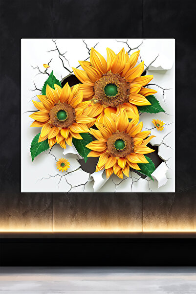 Lucena Metal Painting Hole in the Wall Collection - Sunflower 4