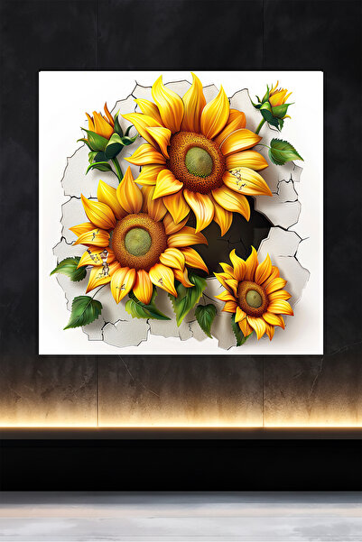 Lucena Metal Painting Hole in the Wall Collection - Sunflower 6