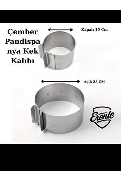 Erenle ticaret Circle Adjustable Round Oven Cake Sponge Cake Pastry Mold Stai...