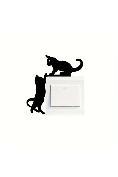 Diva Home Wall Sticker Cat 1mm Single-Sided Adhesive Felt