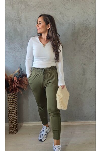 Butik Paça Pensli Scuba Pantolon