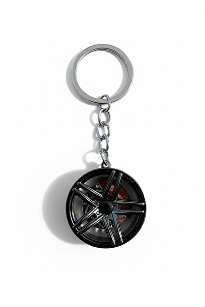 BURUCRAFT Dönen Disk Metal Jant Anahtarlık