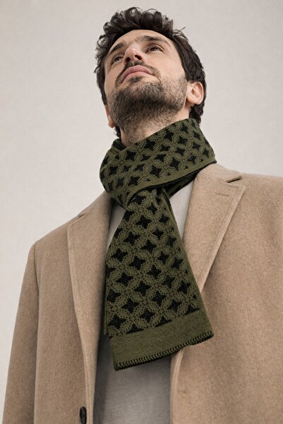 Şirin Giyim Aksesuar Eșarfă pentru bărbați cu model geometric, reversibilă - ...