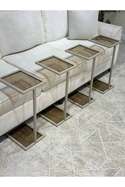 CN Honey glass top serving table