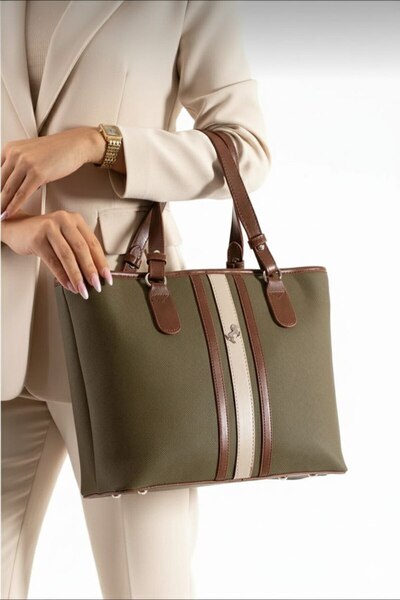 ÇANTAM GELSİN Miami Polo Women's Large Size 4-Section Adjustable Long Strap S...