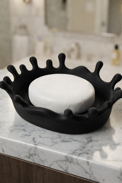 Vescarri Modern Soap Dispenser with Splash Effect – Liquid Splash Design Bath...