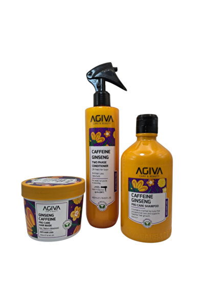 Ajiva مجموعة الكافيين و الجينسنغ لمنع تساقط الشعر من اقيفا