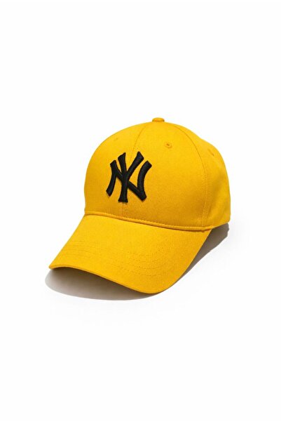 MSA Unisex Baseball Ny Embroidered Hat Yellow-Black