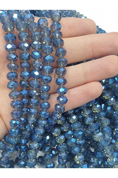 Ralp Moda 8mm Indigo Crystal Beads (1 String)