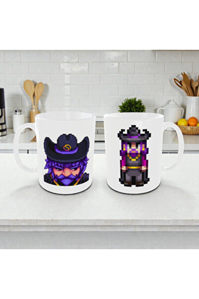 ALPŞAN TİCARET Stardew Valley Wizard Pixel Art Mug - Gamer Gaming Themed Coff...
